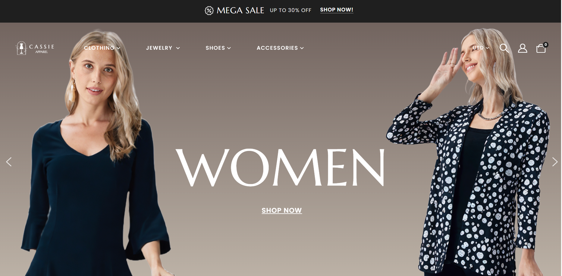 Cassie Apparel - E-commerce