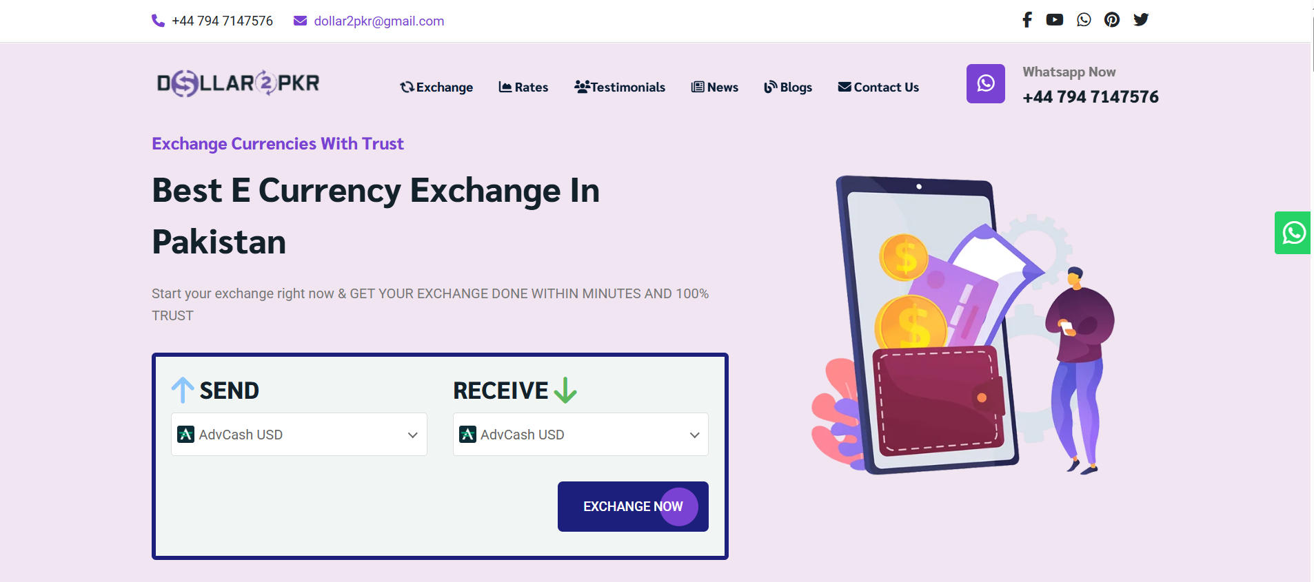 Dollar2pkr - Money Exchange