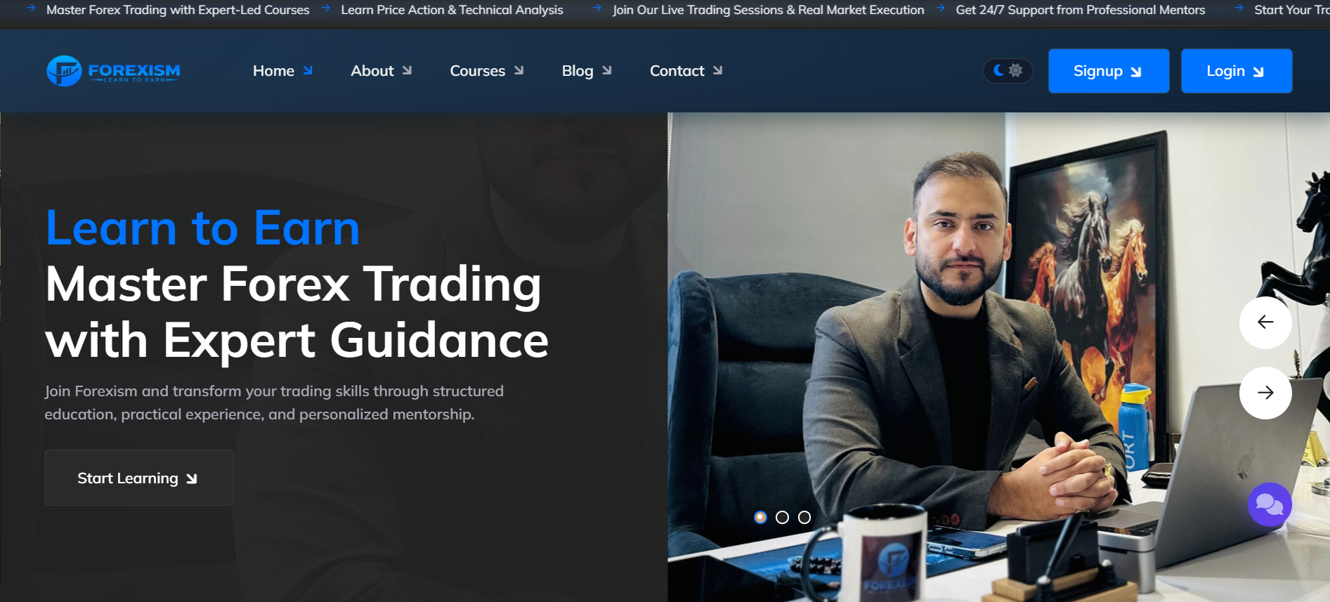 Forexism - Portfolio + LMS