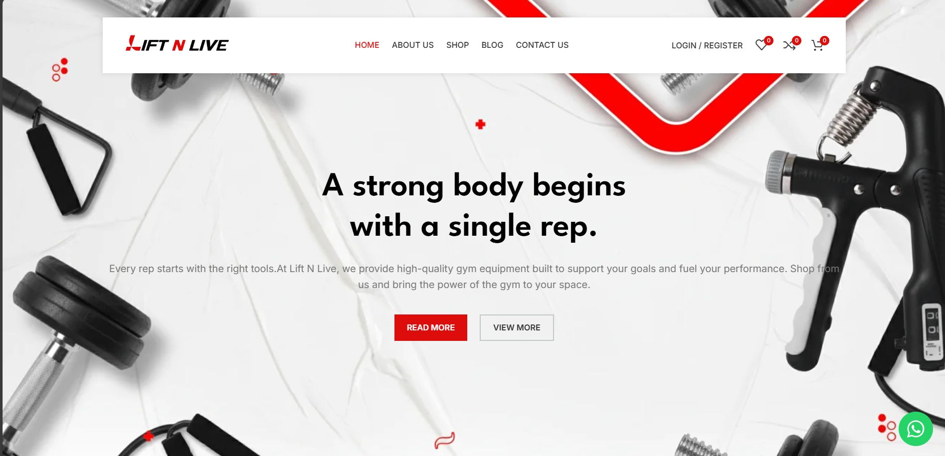 LiftNlive - E-commerce